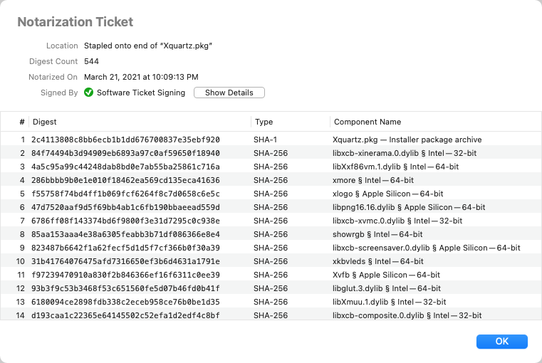 stapled notarization ticket inspector